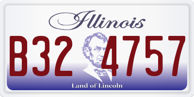 IL license plate B324757