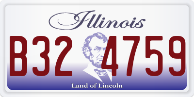 IL license plate B324759