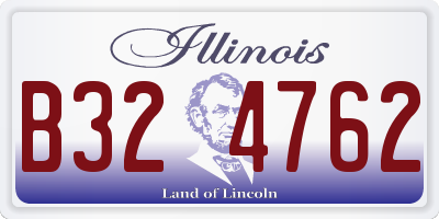 IL license plate B324762