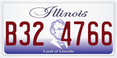 IL license plate B324766