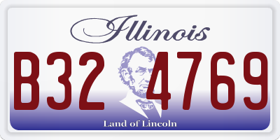 IL license plate B324769