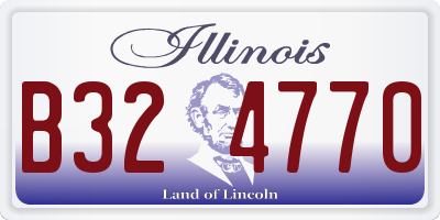 IL license plate B324770