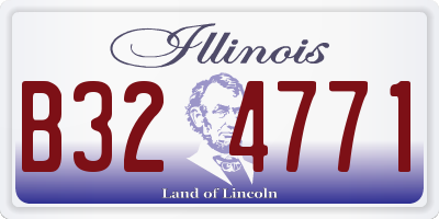 IL license plate B324771