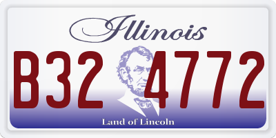 IL license plate B324772