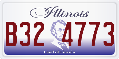 IL license plate B324773