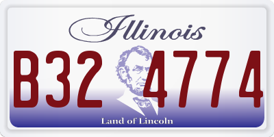 IL license plate B324774