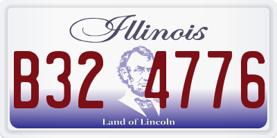 IL license plate B324776
