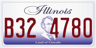 IL license plate B324780