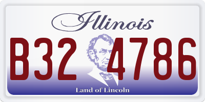 IL license plate B324786