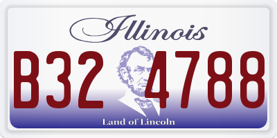IL license plate B324788