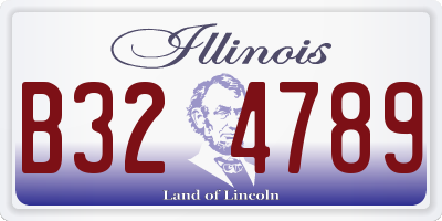 IL license plate B324789
