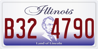 IL license plate B324790