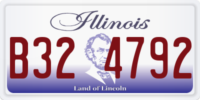 IL license plate B324792