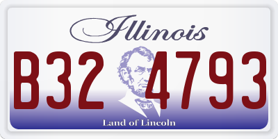 IL license plate B324793