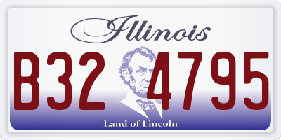 IL license plate B324795