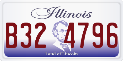 IL license plate B324796