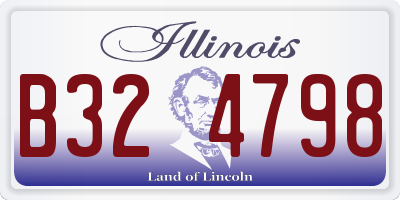 IL license plate B324798