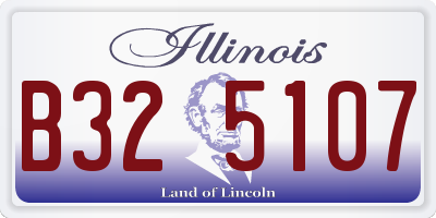 IL license plate B325107