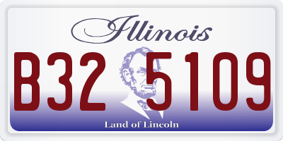 IL license plate B325109
