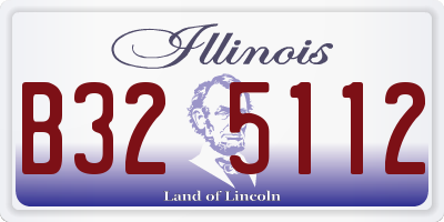 IL license plate B325112