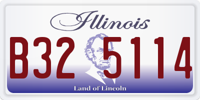 IL license plate B325114