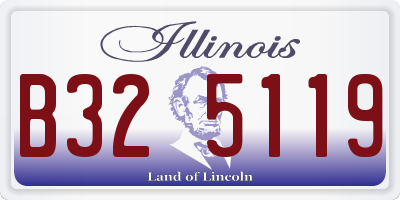 IL license plate B325119