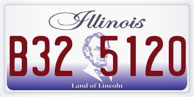 IL license plate B325120