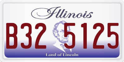 IL license plate B325125