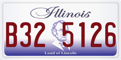 IL license plate B325126