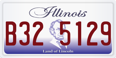 IL license plate B325129