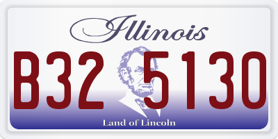 IL license plate B325130