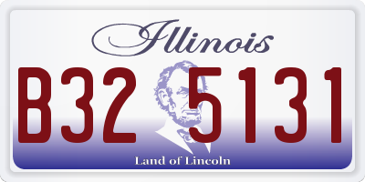 IL license plate B325131