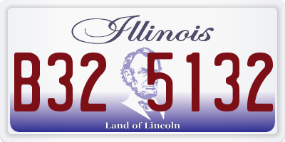 IL license plate B325132