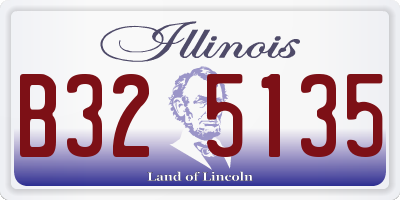 IL license plate B325135
