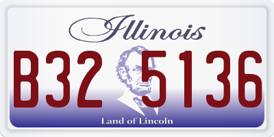 IL license plate B325136
