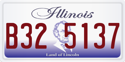 IL license plate B325137