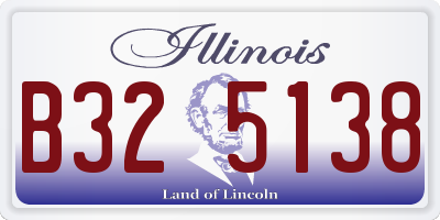 IL license plate B325138