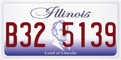 IL license plate B325139