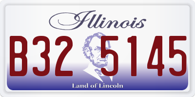 IL license plate B325145