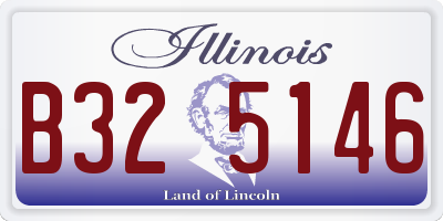 IL license plate B325146