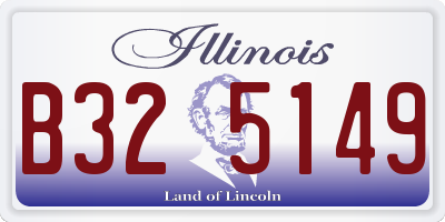 IL license plate B325149