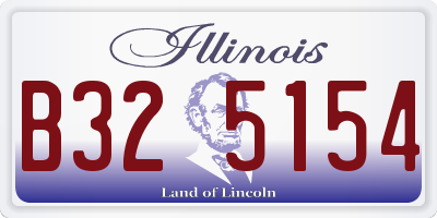 IL license plate B325154