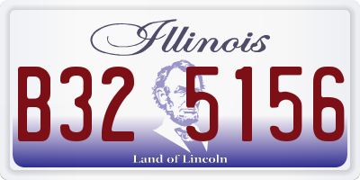 IL license plate B325156