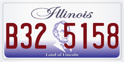 IL license plate B325158