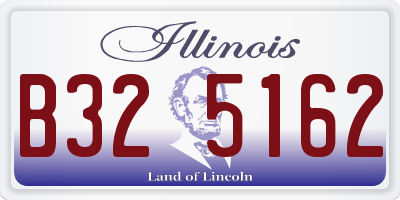 IL license plate B325162