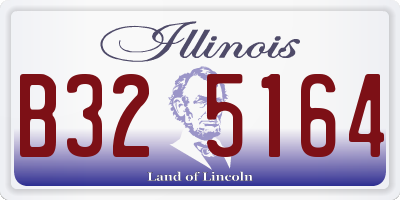 IL license plate B325164