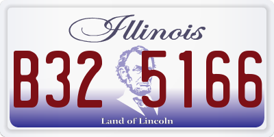 IL license plate B325166