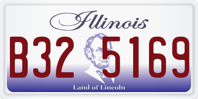 IL license plate B325169