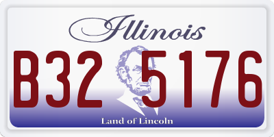 IL license plate B325176