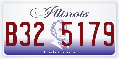 IL license plate B325179